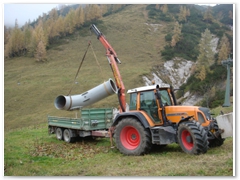 Kranarbeiten im Gelnde